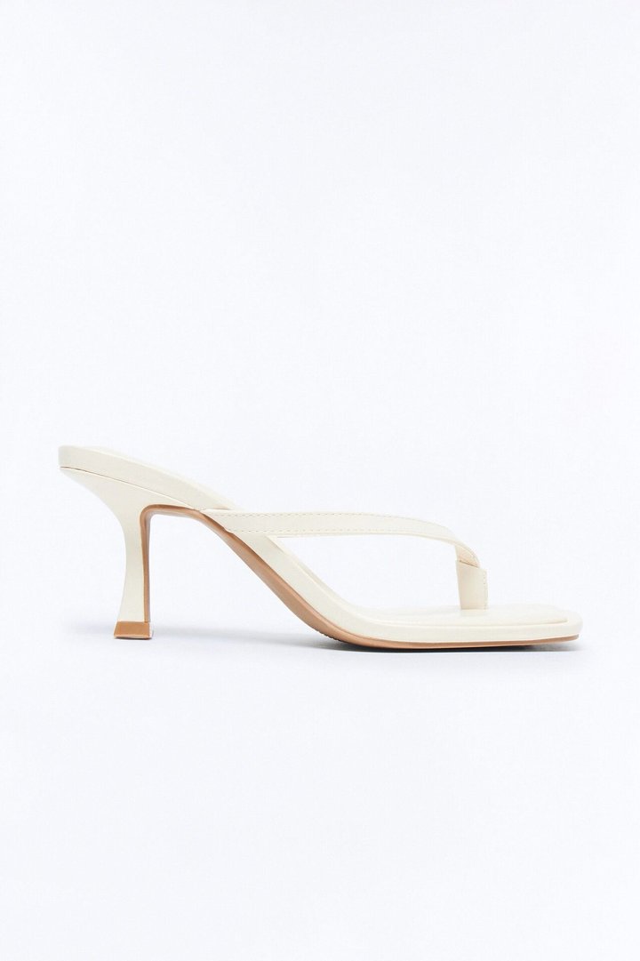 Vida Thong Heels - Ivory