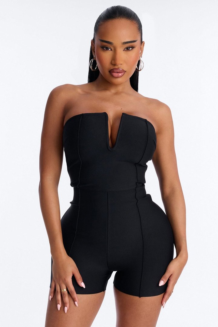 Someone To You Bandage Romper - Black