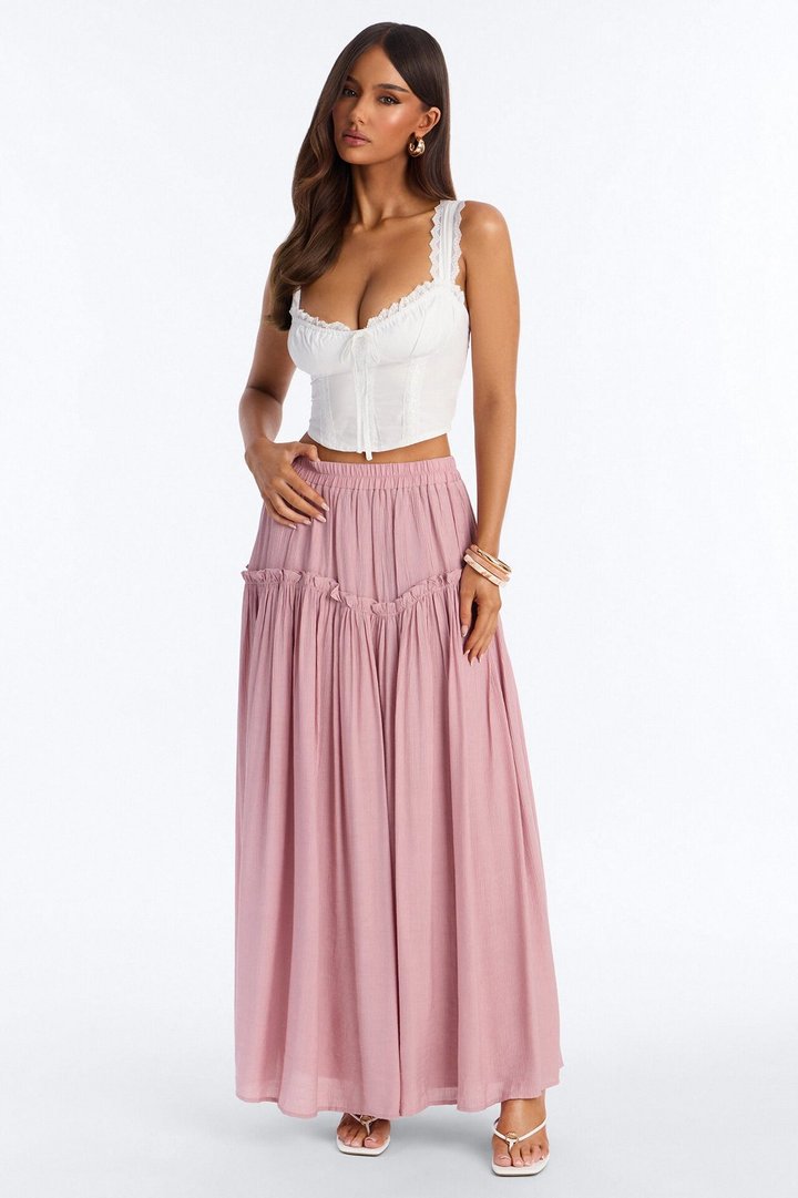 Lily Maxi Skirt - Mauve