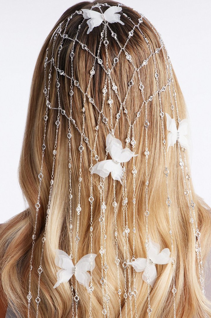 Head In The Skies Head Piece - Silver