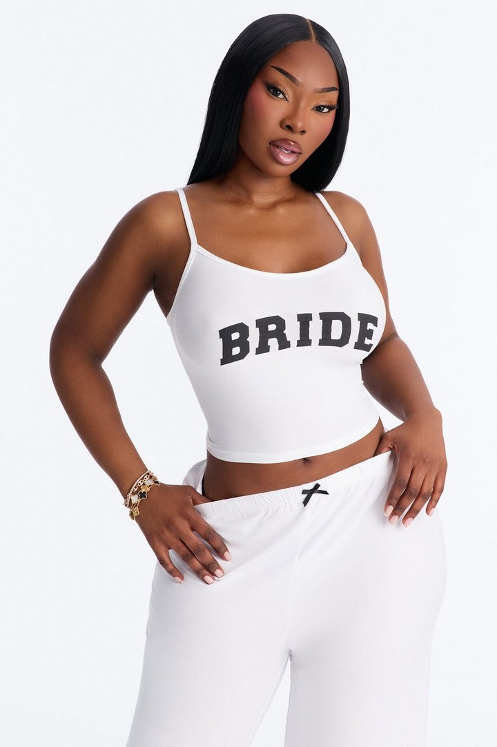 Bride Boarding PJ Set - White
