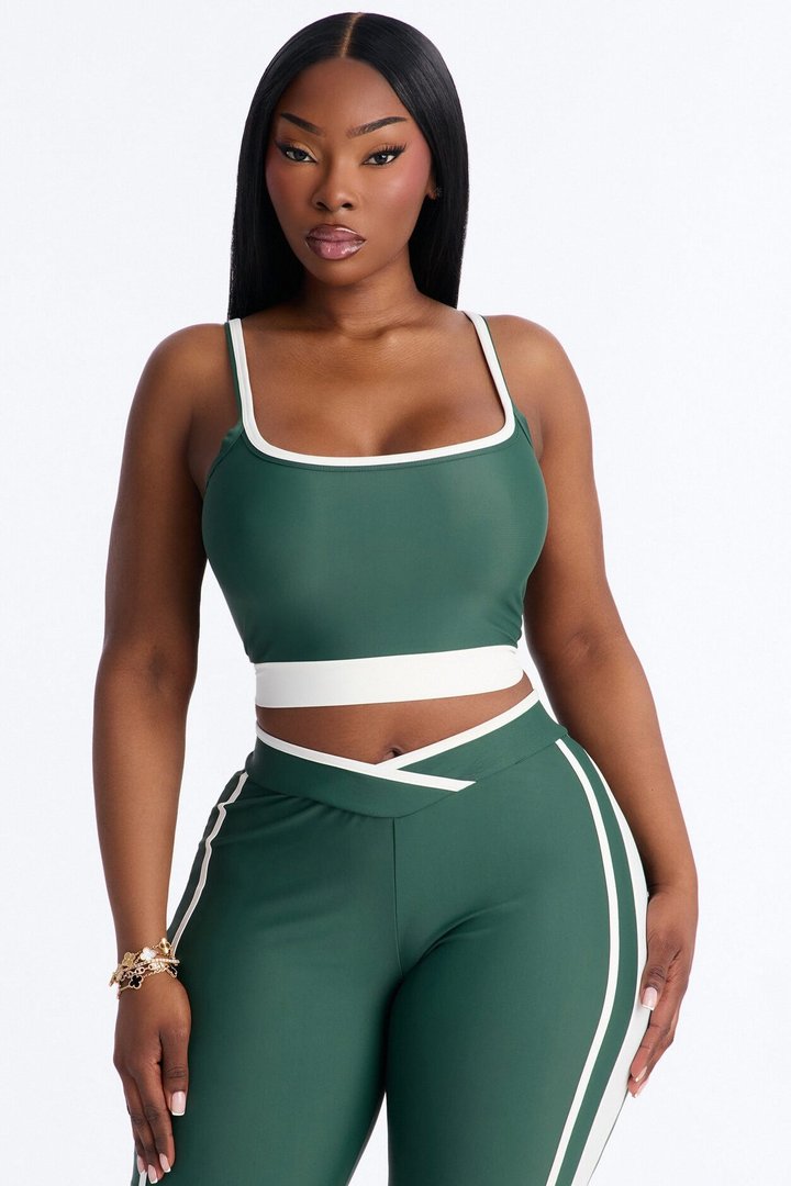 Workout Babe Flare Legging Set - Hunter