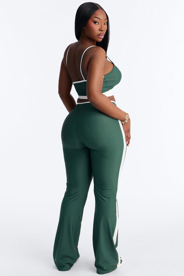 Workout Babe Flare Legging Set - Hunter