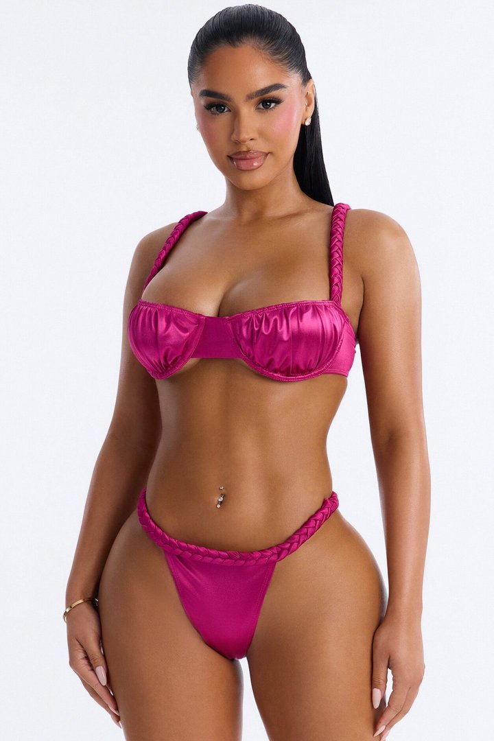 Scrunch Waves 2 Piece Bikini - Pink