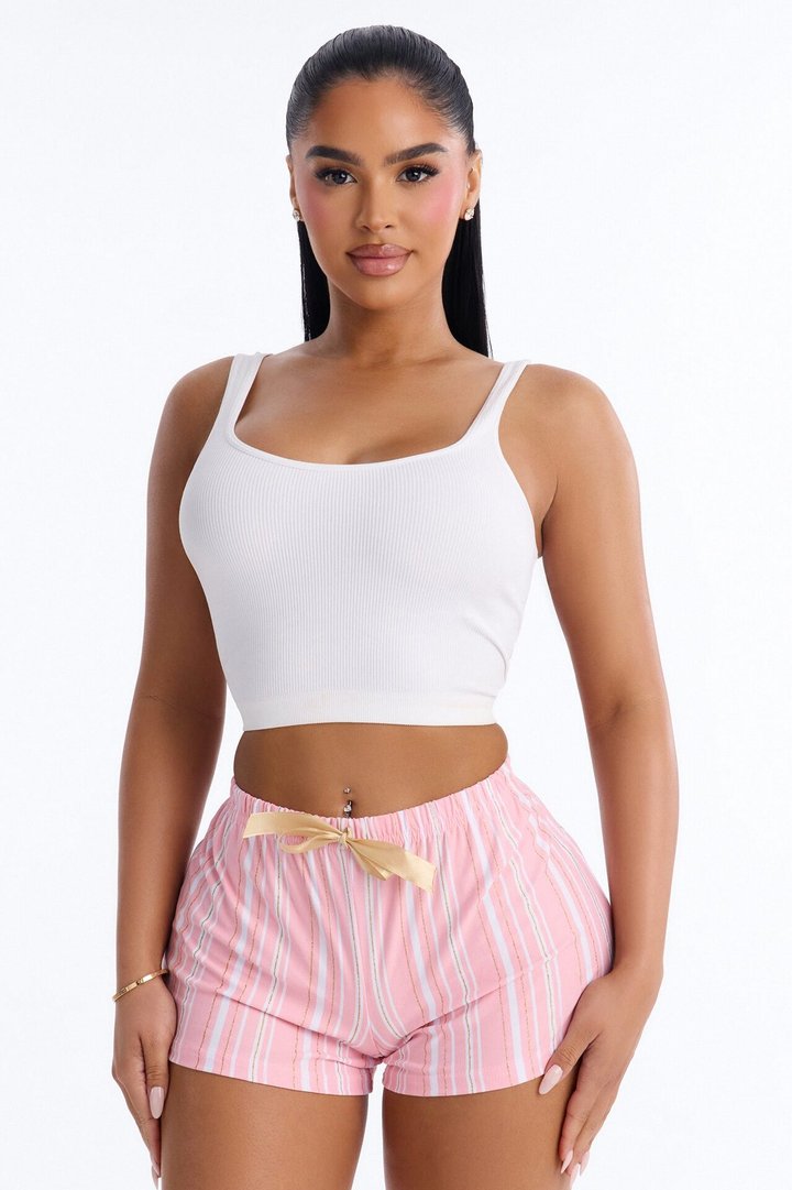 Sweet As Ever PJ Shorts - Pink