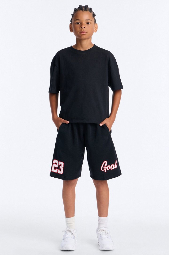 Mini GOAT 23 Mesh Shorts - Black