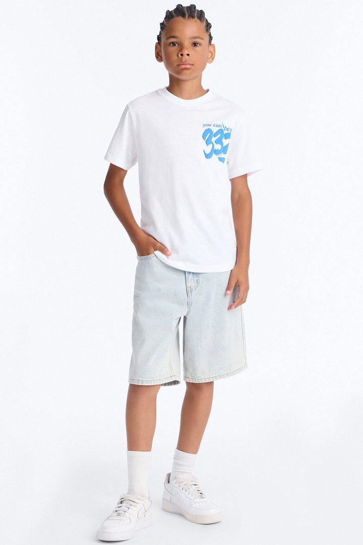 Mini You Can't Be Us Short Sleeve Front/Back Tee - White