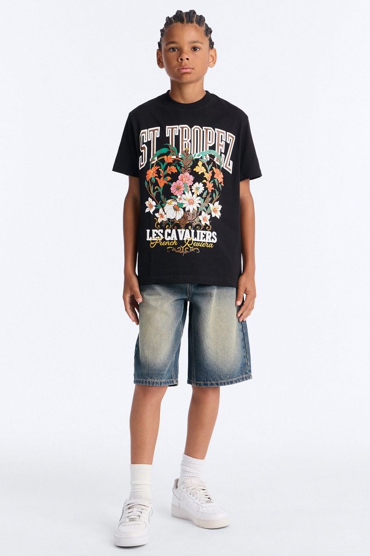 Mini St. Tropez Short Sleeve Tee - Black