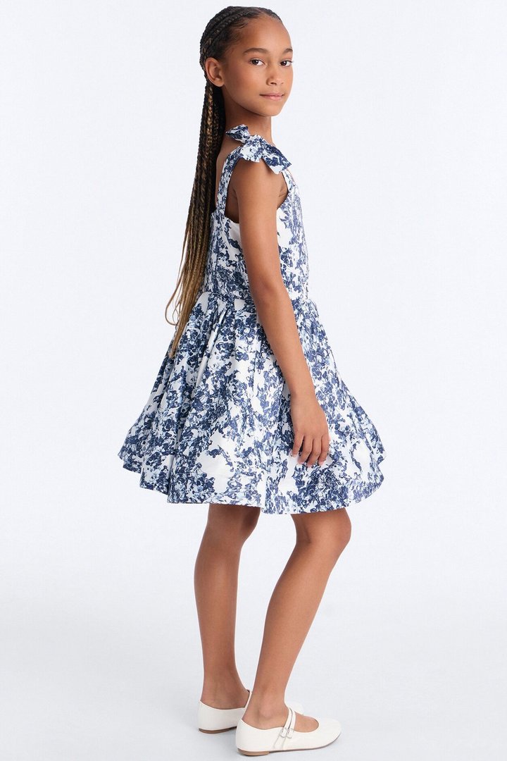 Mini Whimsical Night Mini Dress - Navy/combo