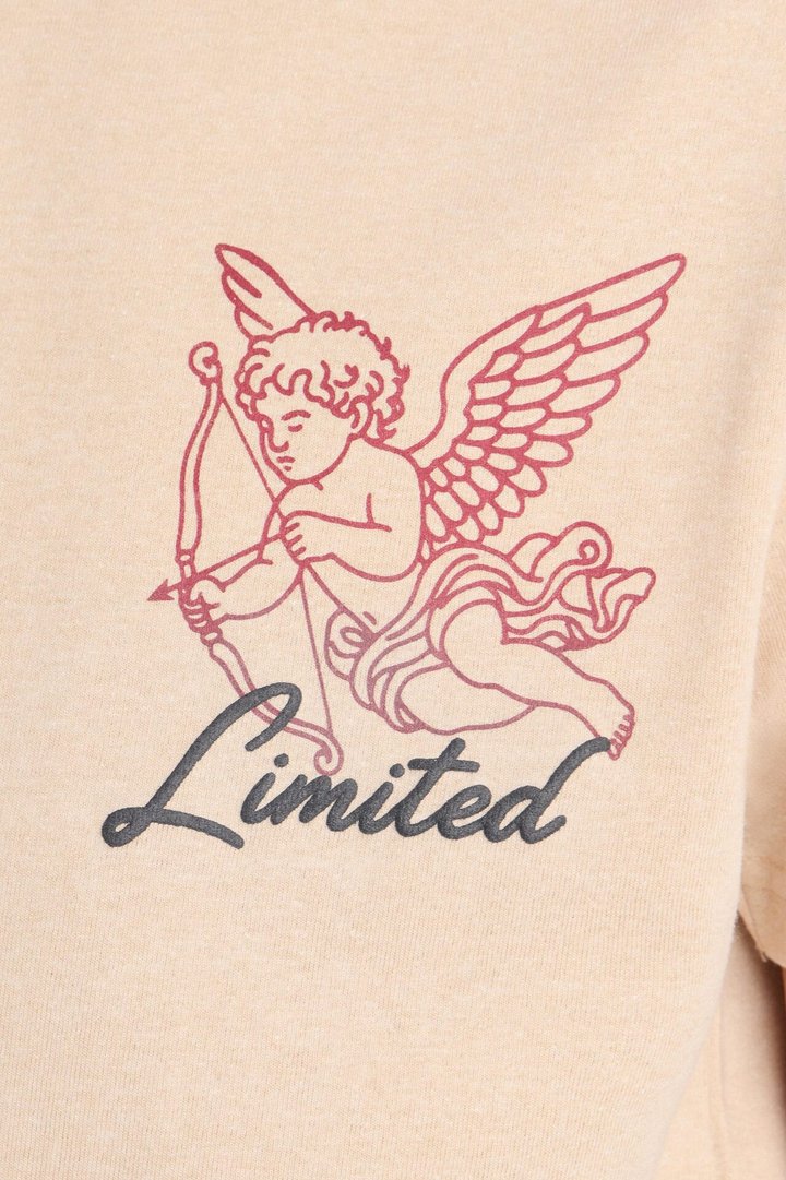 Mini For Those Who Have Heart Short Sleeve Front/Back Tee - Stone