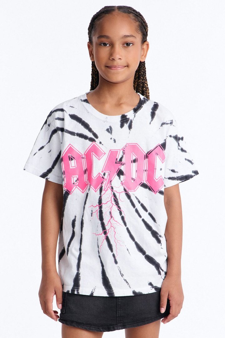 Mini ACDC Spiral Washed Tee - Multi Color