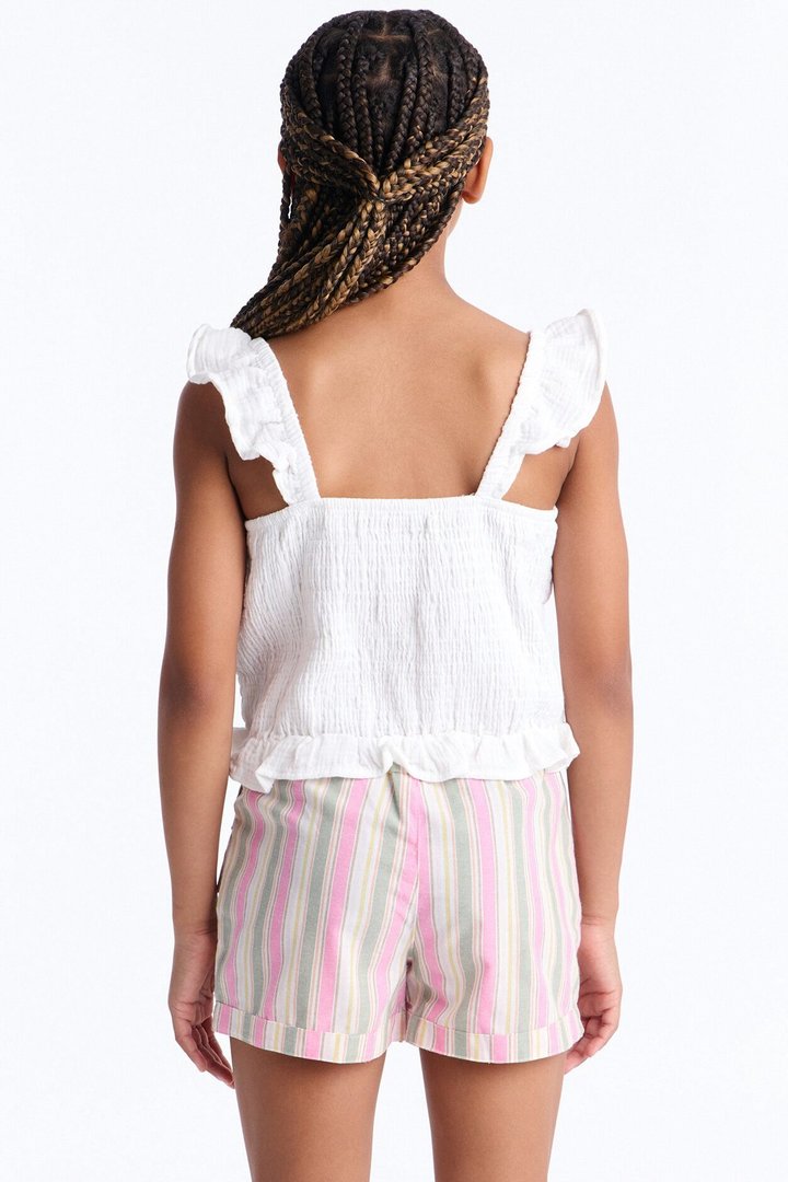 Mini Meet You There Short Set - White/Pink