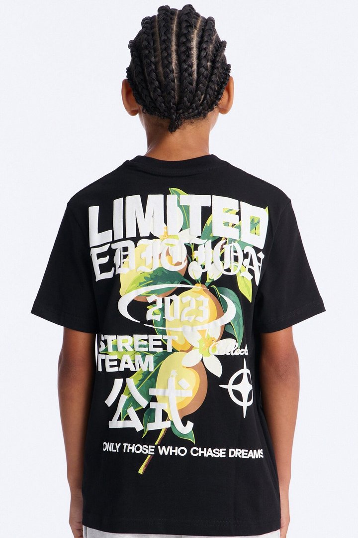 Mini For Those Who Chase Dreams Short Sleeve Front/Back Tee - Black
