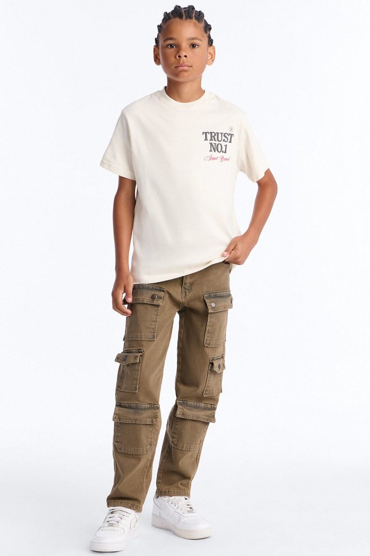 Mini Trust No 1 Short Sleeve Front/Back Tee - White
