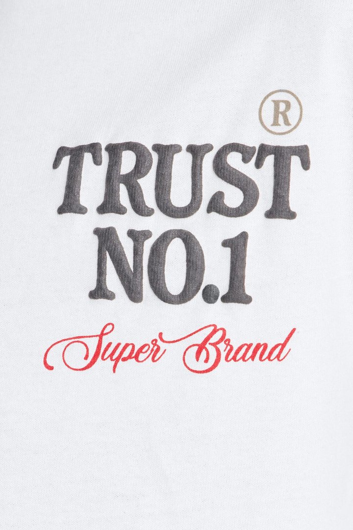 Mini Trust No 1 Short Sleeve Front/Back Tee - White