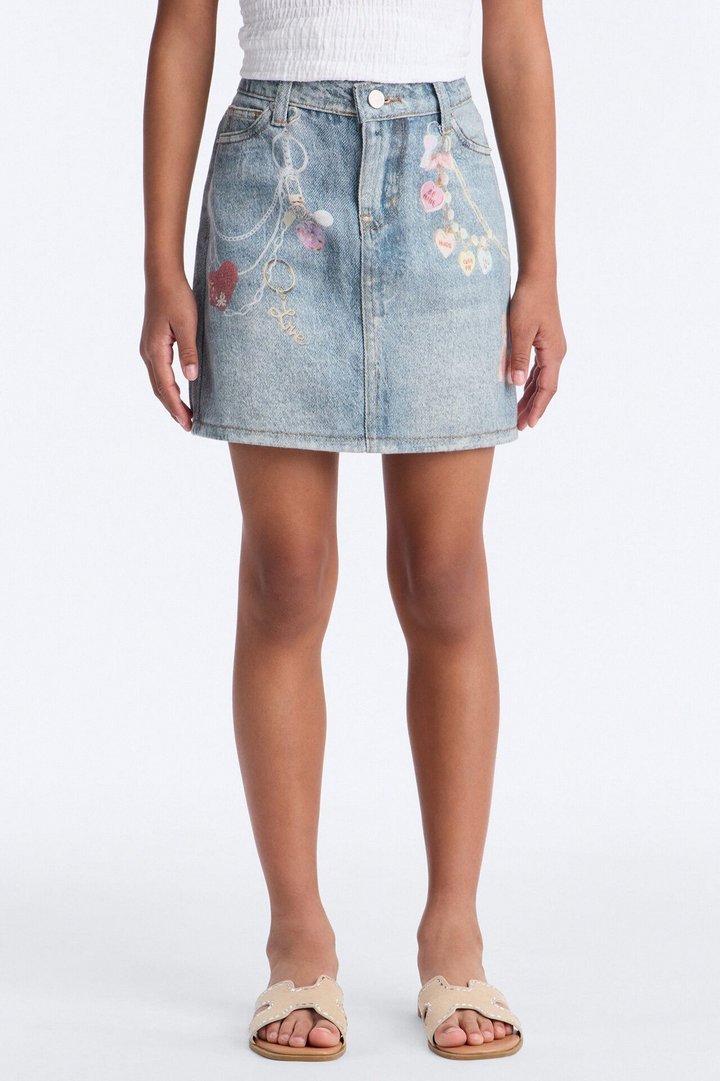 Mini Be Mine Denim Skirt - Medium Wash