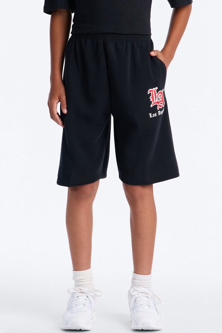 Mini LA Living Fleece Shorts - Black
