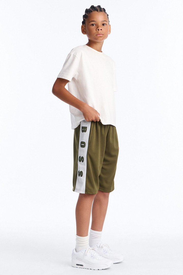 Mini The Boss Mesh Shorts - Olive
