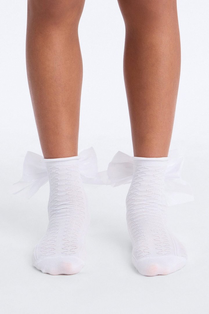 Mini Coquette Cutie Socks - White