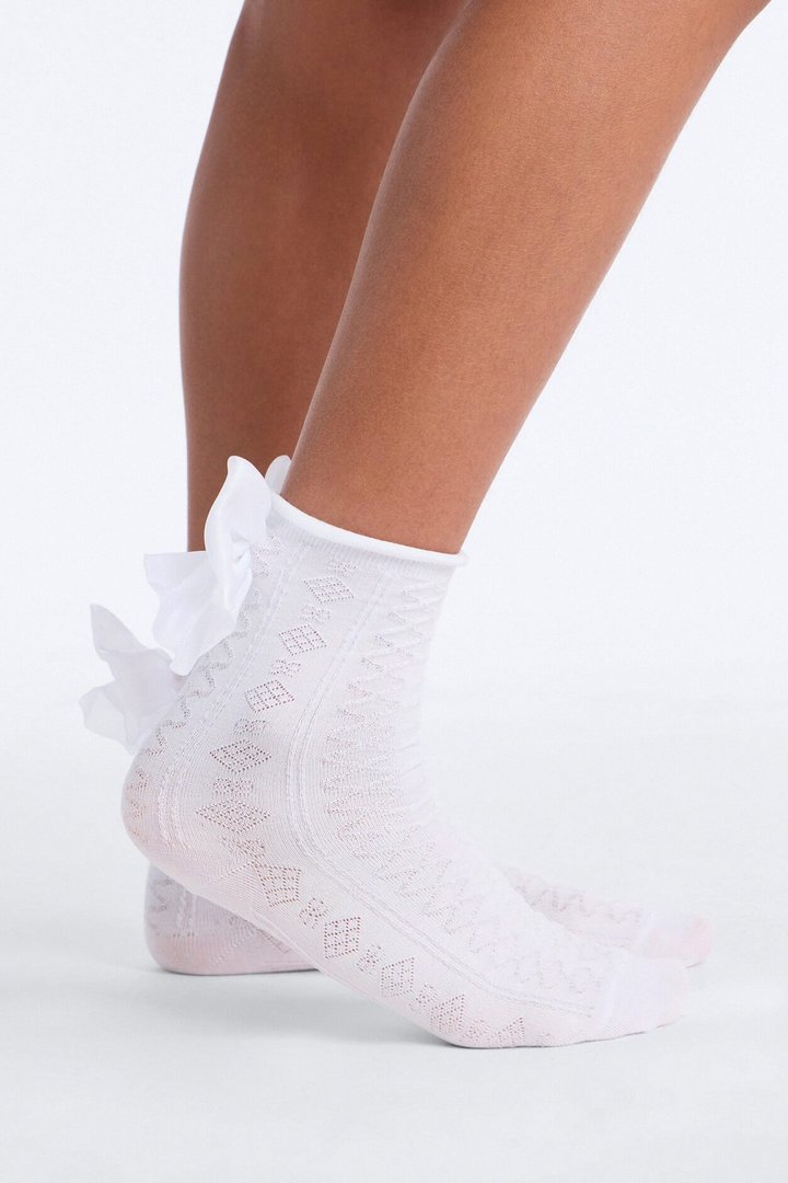 Mini Coquette Cutie Socks - White