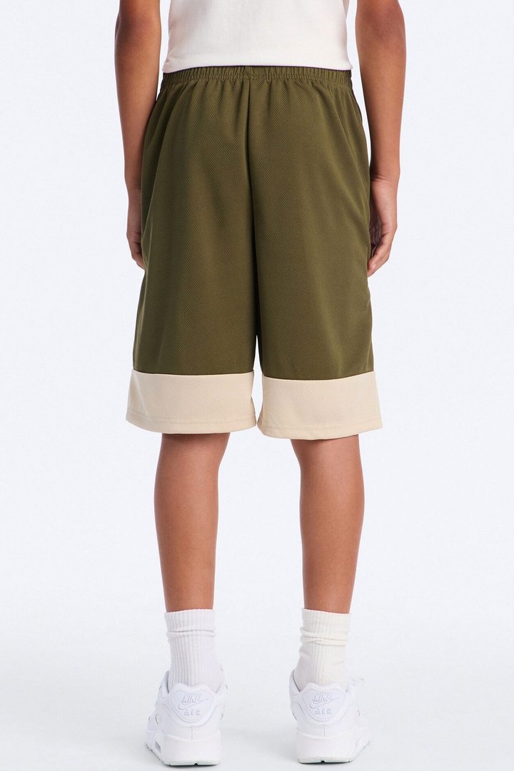 Mini The GOAT Till The End Mesh Shorts - Olive