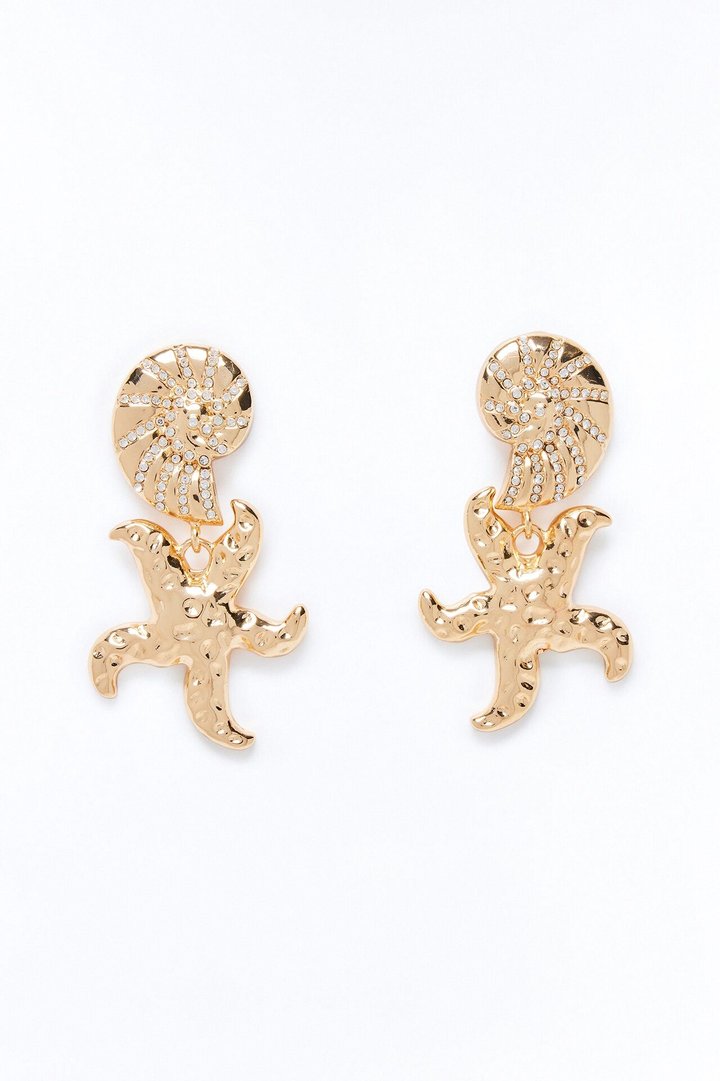 Ocean Treasures Earrings - Gold
