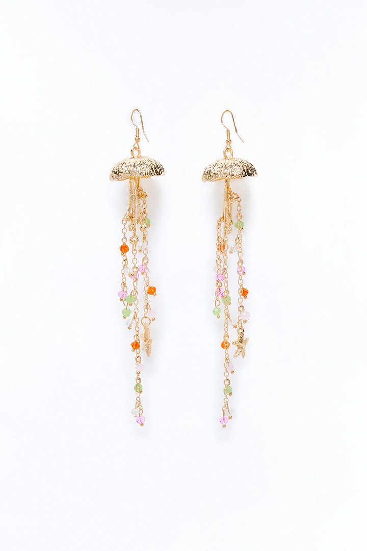 Don't Be Jelly Hardware Drop Earrings - Gold/combo