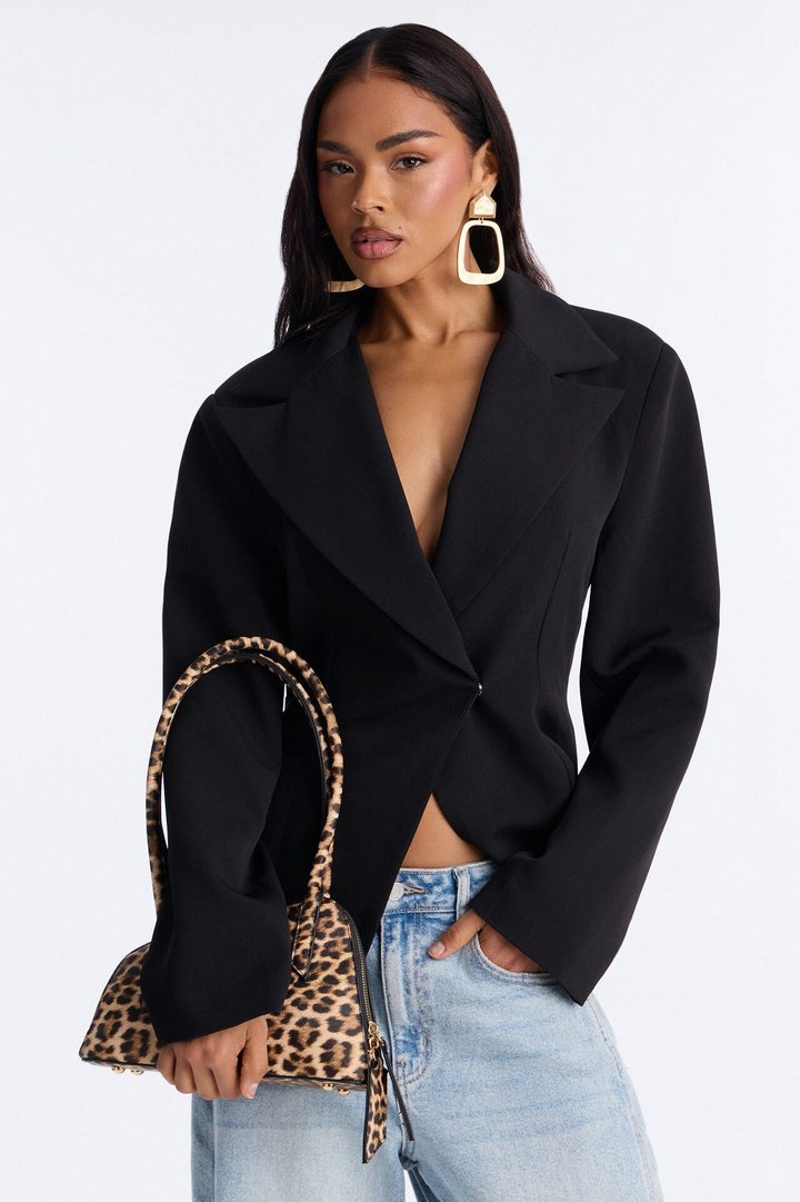 Lucky Catch Embossed Croc Shoulder Handbag - Leopard