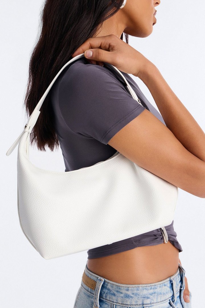 Let's Talk Essentials Faux Leather Bag - White