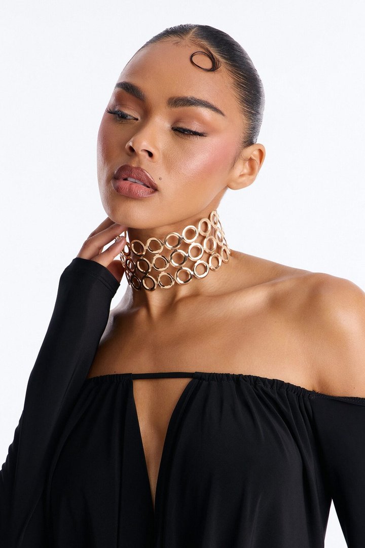 Just Having Fun Choker - Gold
