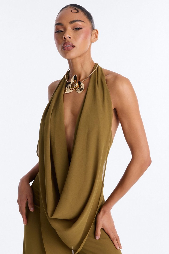 On Your Own Time Choker Necklace - Gold