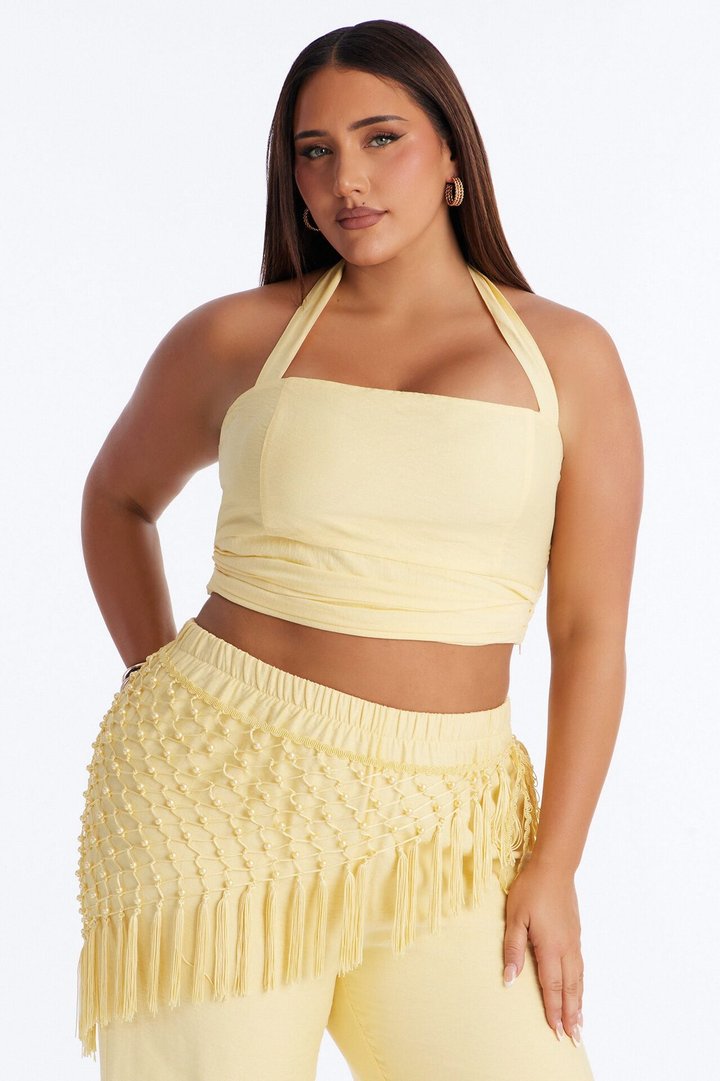 Isabelle 3 Piece Pant Set - Yellow