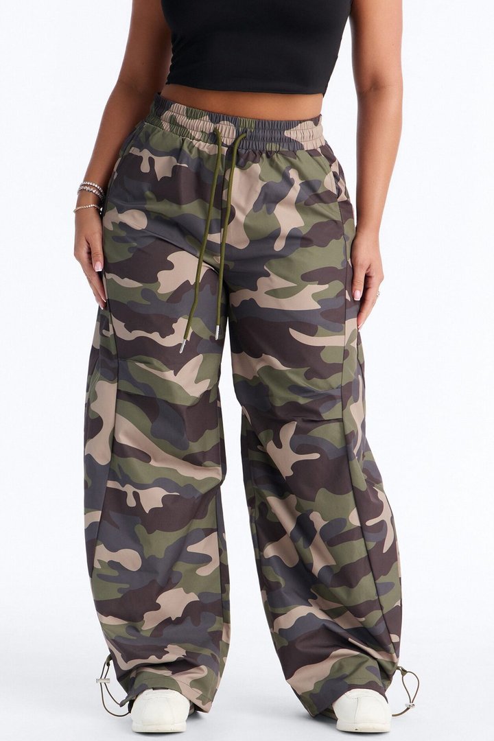 Can't See Me Camo Barrel Leg Joggers 30″ - Camouflage