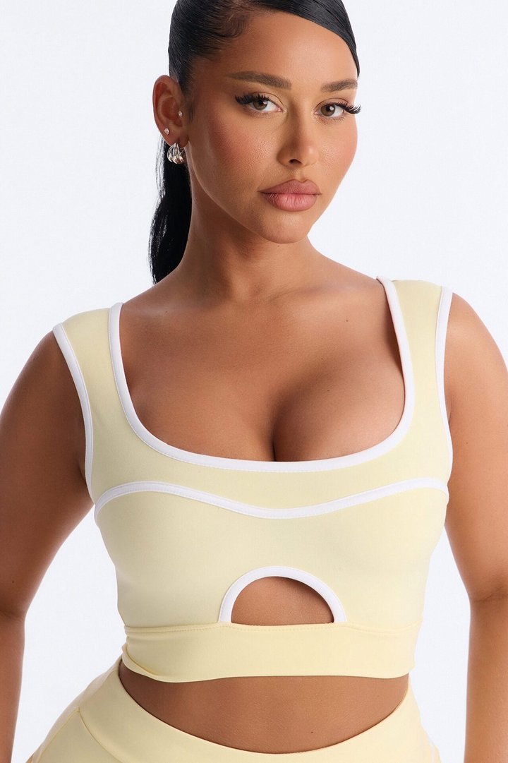 Marcy Pleated Mini Skirt Set - Butter Yellow