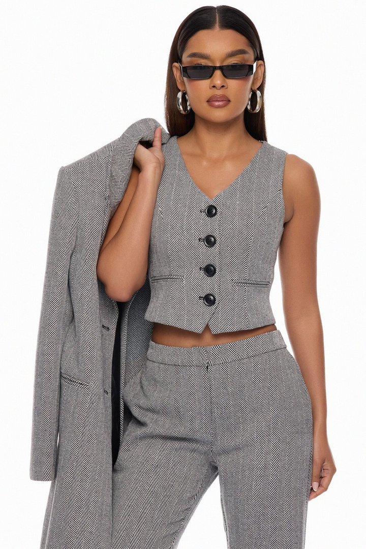 Gianna 3 Piece Pant Set - Grey