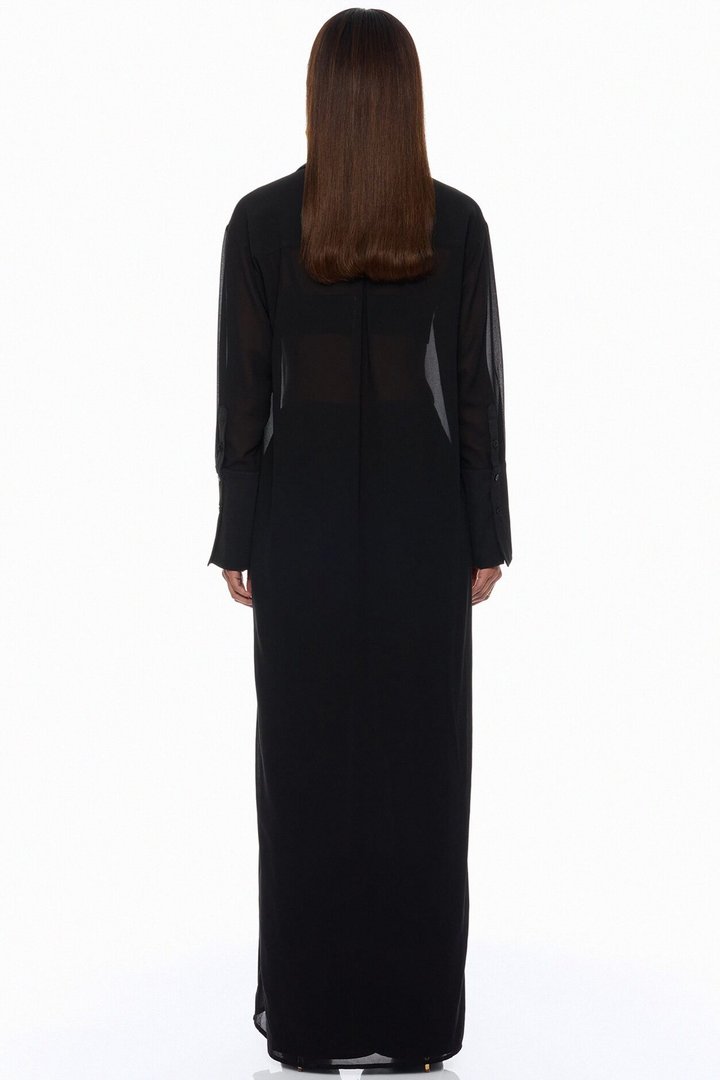 As Cool As Me 3 Piece Chiffon Pant Set - Black