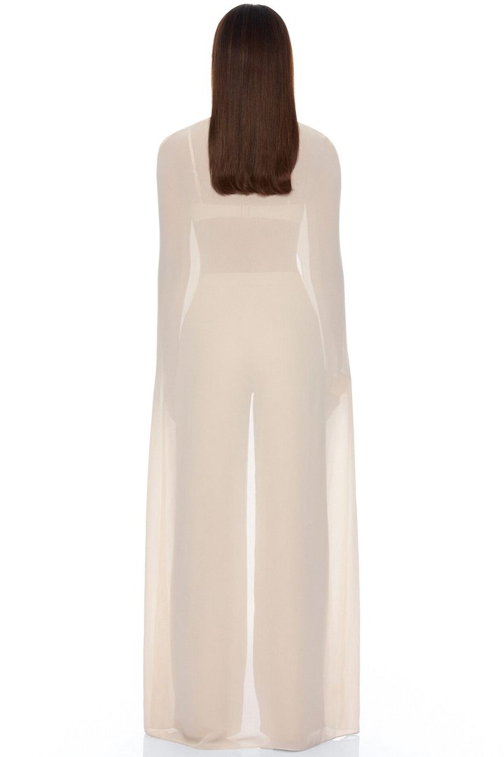 Alessandra Draped Pant Set - Natural