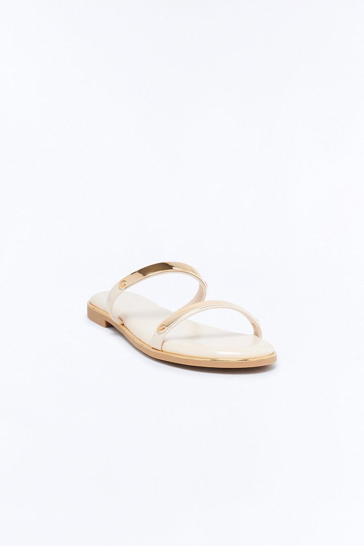 Keith Double Strap Sandals - Bone