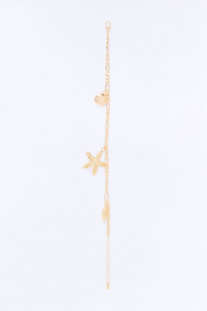 It's A Shellebration Anklet - Gold