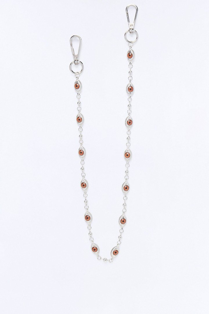 All-Seeing Eyeball Pant Chain - Silver