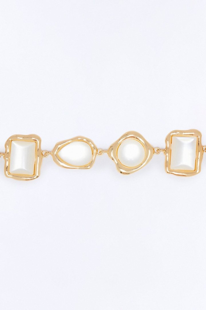 Hot Pebbles Chain Belt - Gold/combo