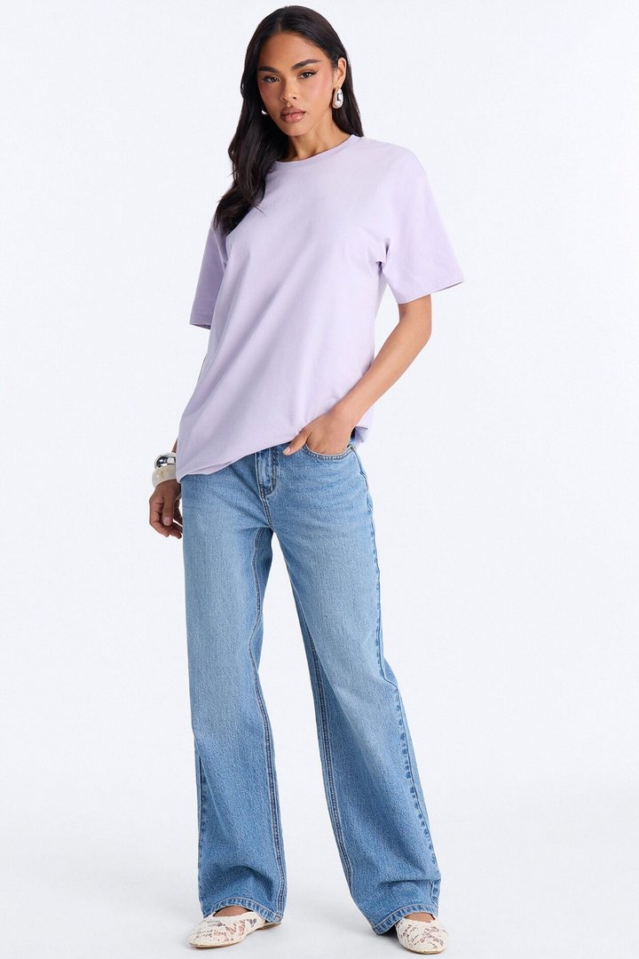 Random Tuesday Oversized T Shirt - Lavender