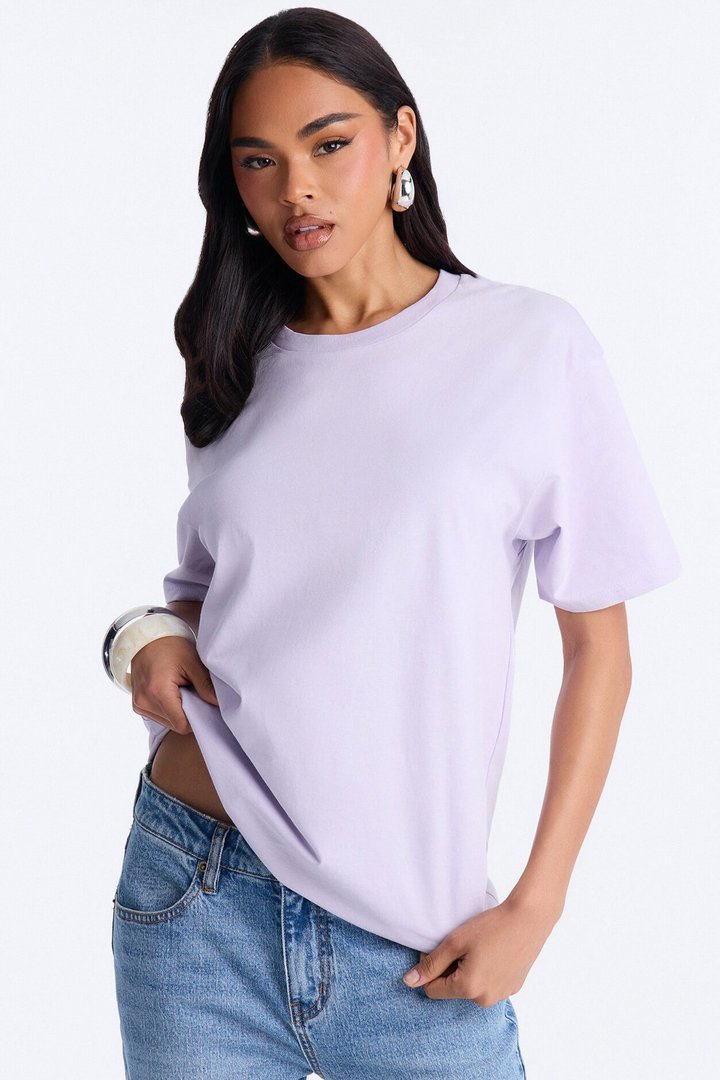 Random Tuesday Oversized T Shirt - Lavender