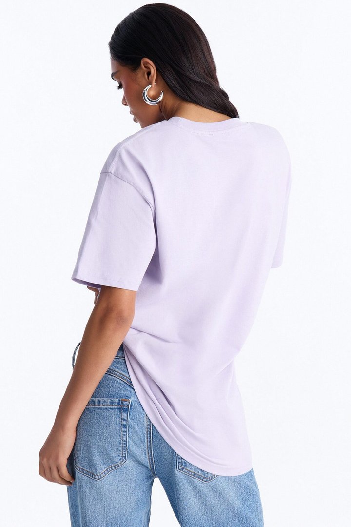 Random Tuesday Oversized T Shirt - Lavender
