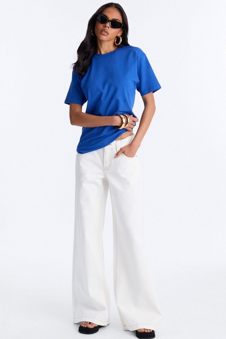 Random Tuesday Oversized T Shirt - Royal