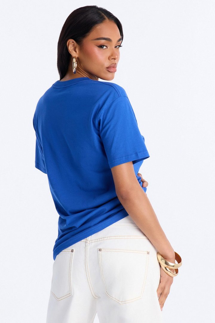 Random Tuesday Oversized T Shirt - Royal