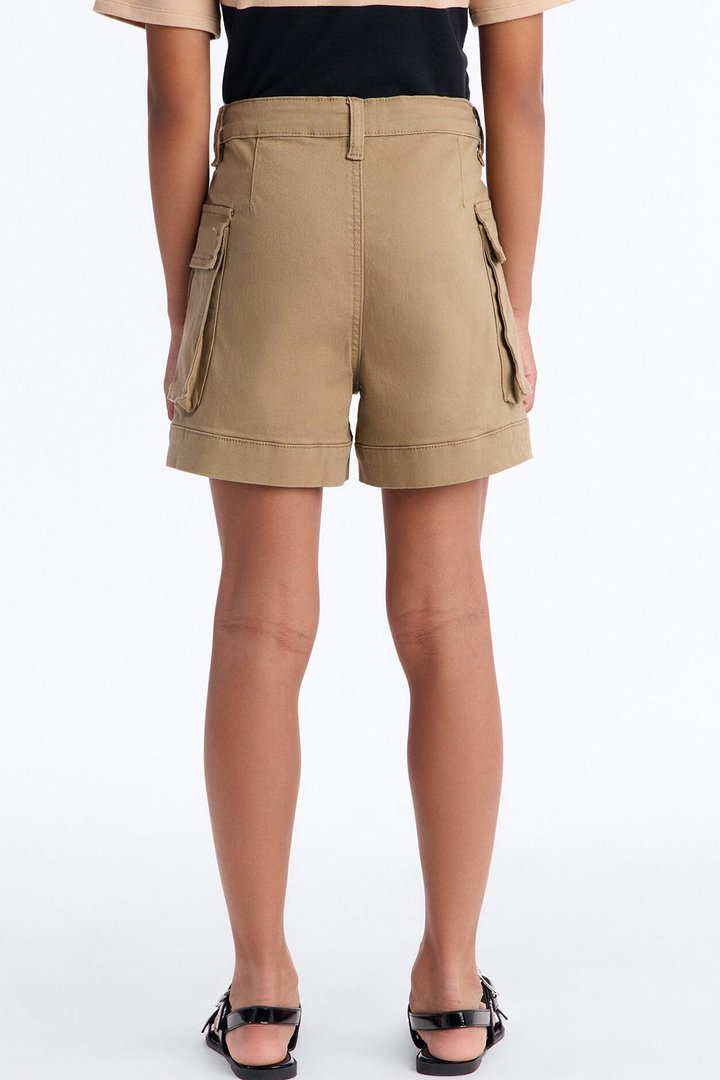 Mini On A Mission Cargo Shorts - Khaki