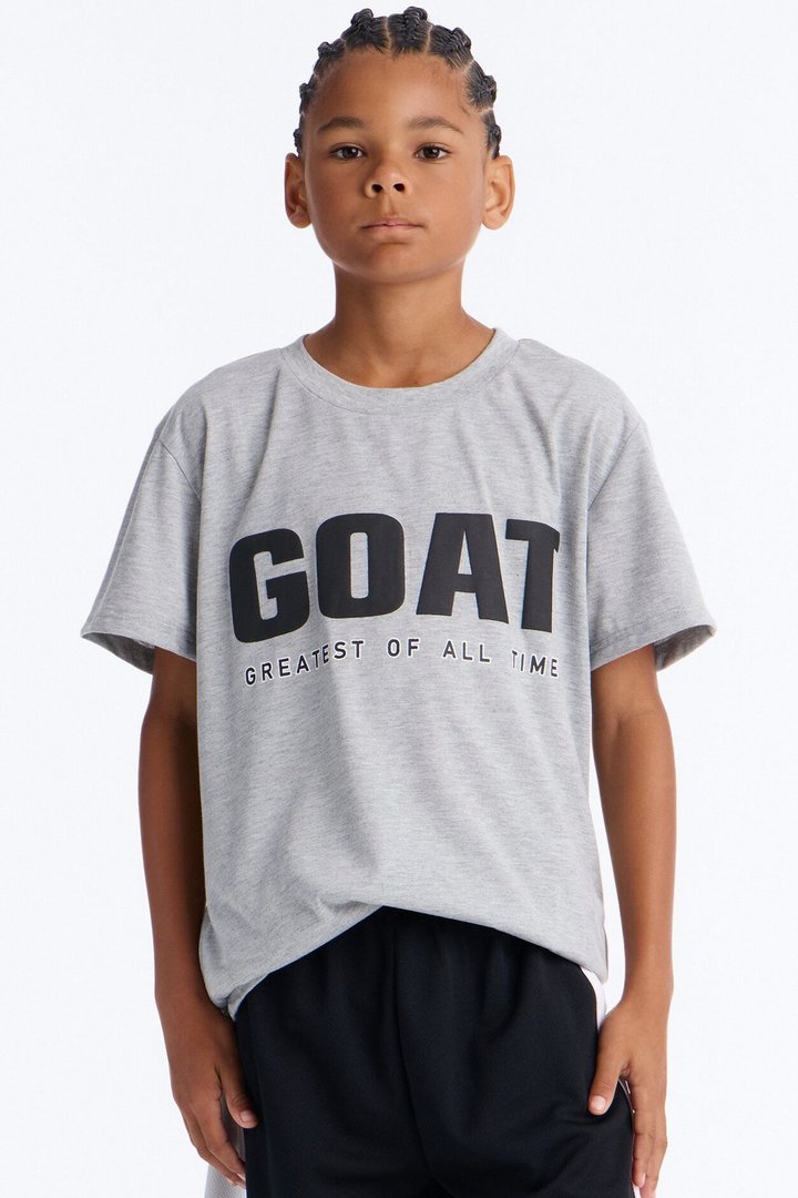 Mini Known As The GOAT Short Set - Heather/Combo