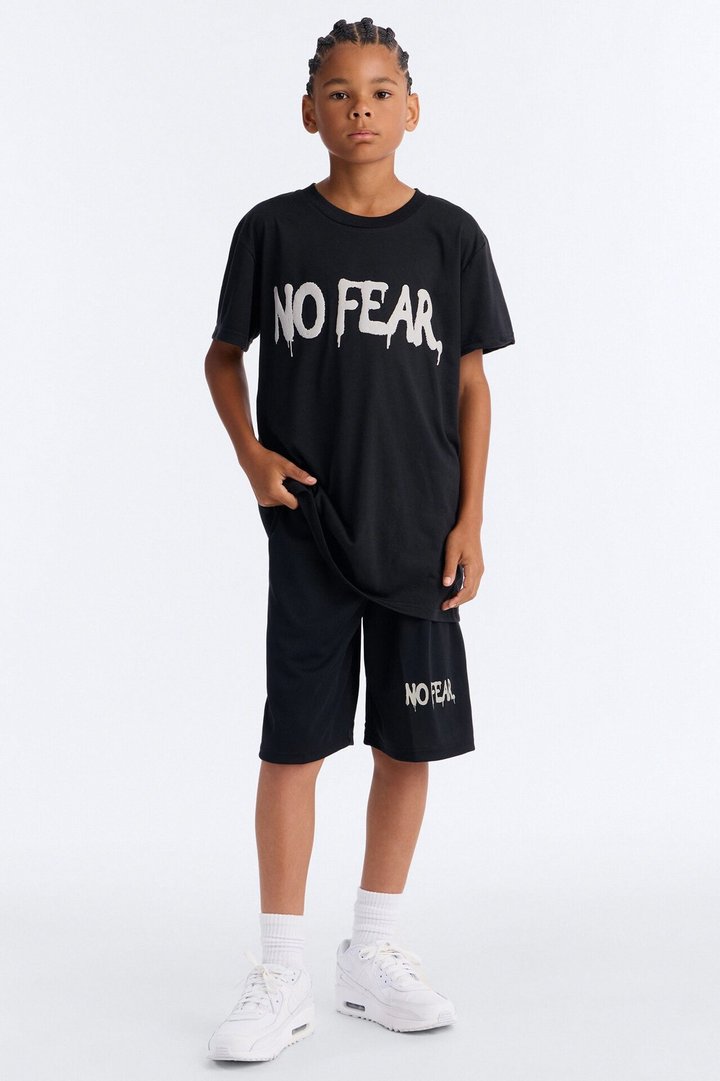 Mini No Fear Short Set - Black
