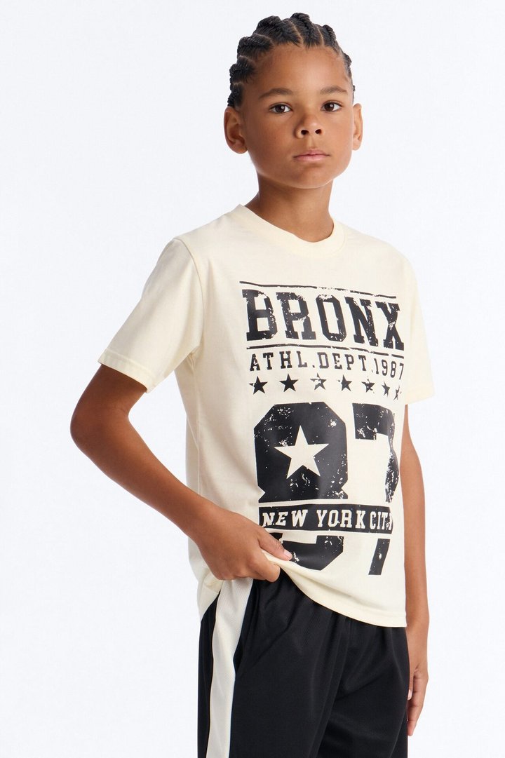 Mini Bronx 87 Mesh Short Set - White/Black